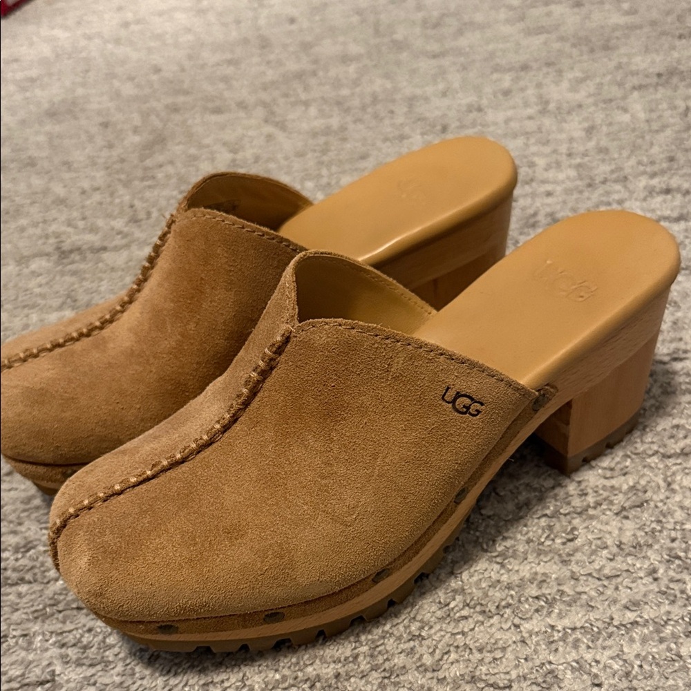 UGG Women's Brown Suede Mules